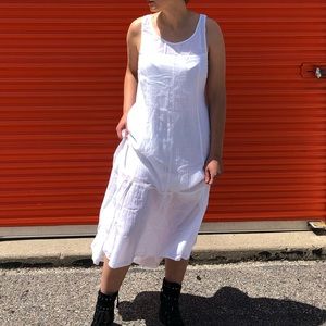 leifsdottir white long dress